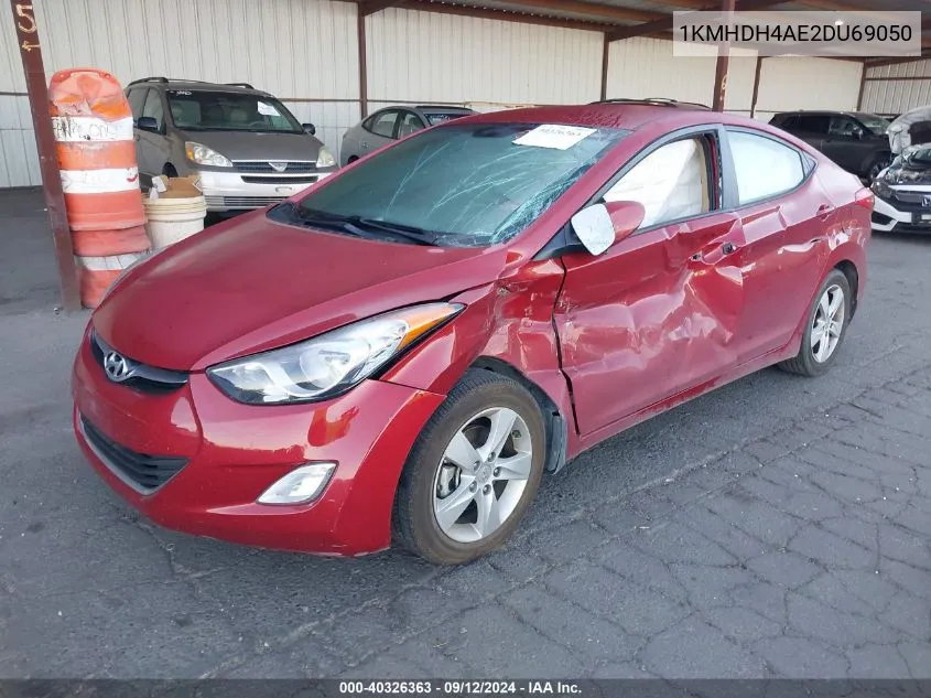 2013 Hyundai Elantra Gls/Limited VIN: 1KMHDH4AE2DU69050 Lot: 40326363