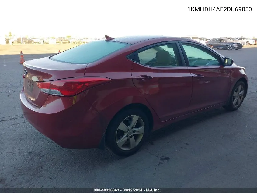 2013 Hyundai Elantra Gls/Limited VIN: 1KMHDH4AE2DU69050 Lot: 40326363