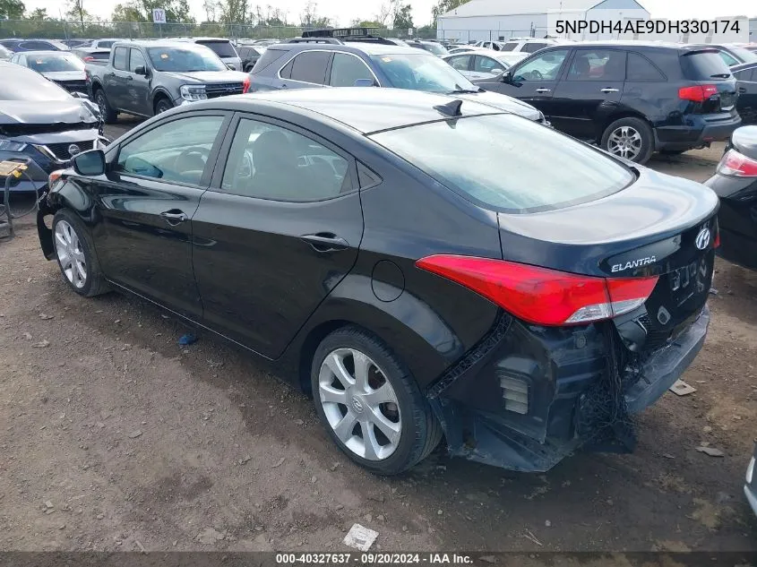 2013 Hyundai Elantra Limited VIN: 5NPDH4AE9DH330174 Lot: 40327637