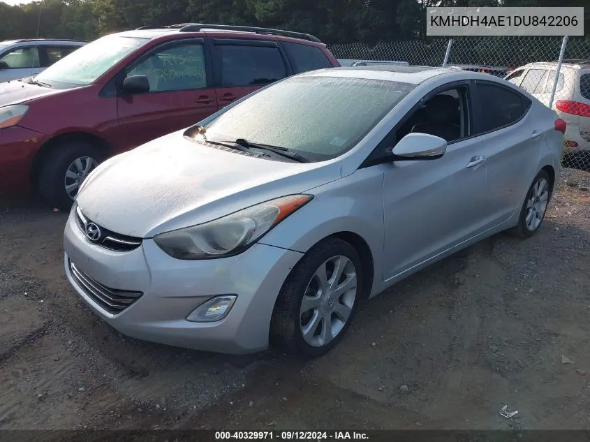 KMHDH4AE1DU842206 2013 Hyundai Elantra Limited