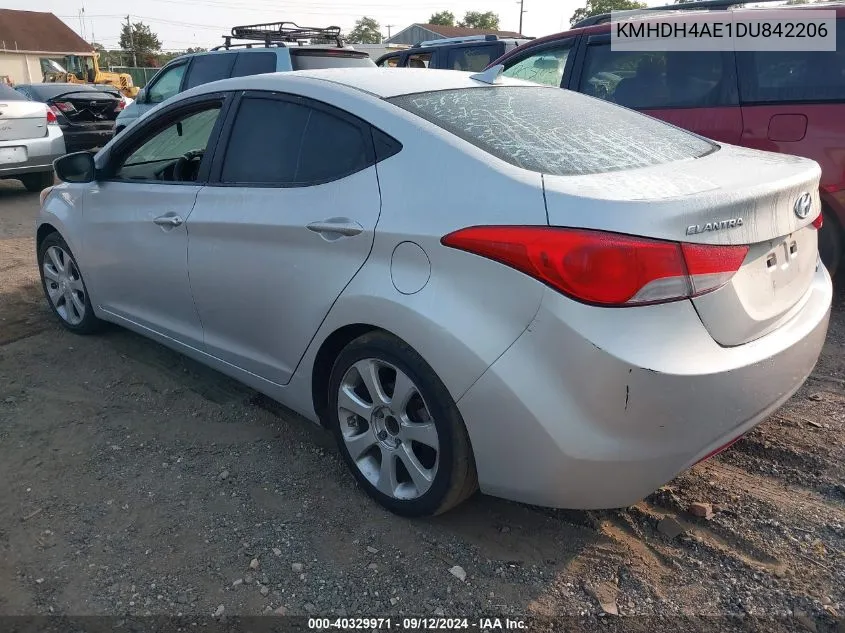 2013 Hyundai Elantra Limited VIN: KMHDH4AE1DU842206 Lot: 40329971