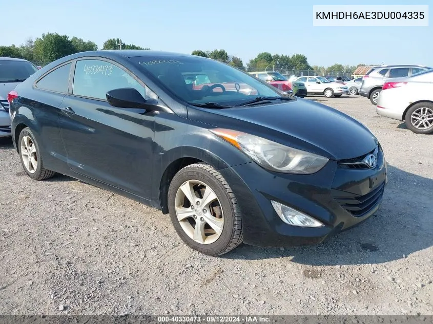 2013 Hyundai Elantra Gs/Se VIN: KMHDH6AE3DU004335 Lot: 40330473