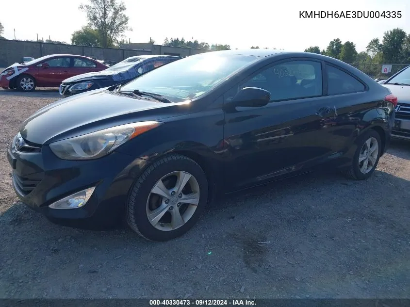 2013 Hyundai Elantra Gs/Se VIN: KMHDH6AE3DU004335 Lot: 40330473