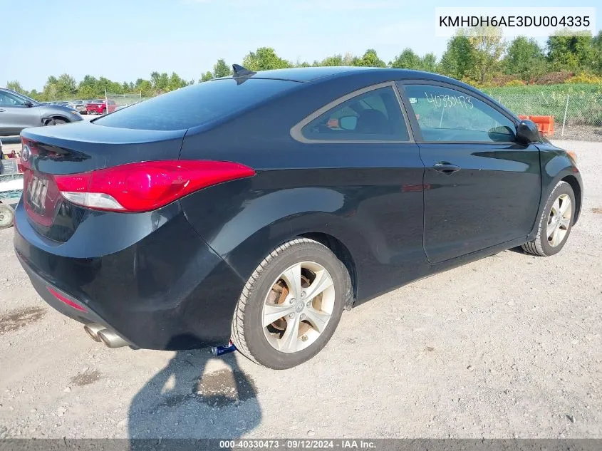 KMHDH6AE3DU004335 2013 Hyundai Elantra Gs/Se