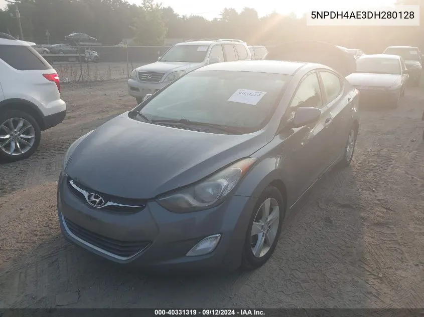 5NPDH4AE3DH280128 2013 Hyundai Elantra Gls/Limited