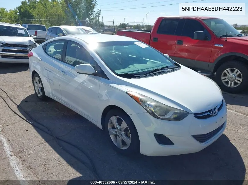 2013 Hyundai Elantra Gls VIN: 5NPDH4AE8DH442223 Lot: 40332606