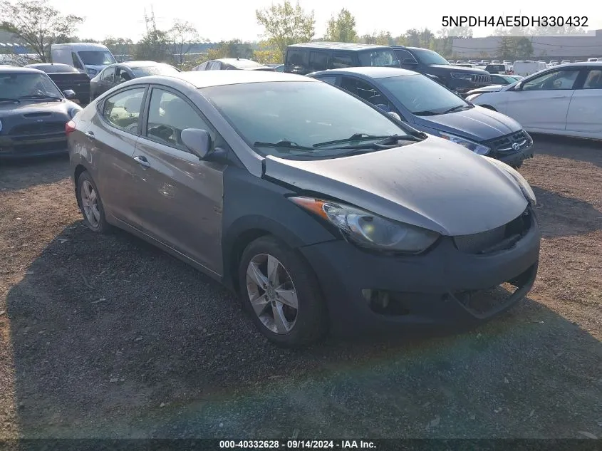 2013 Hyundai Elantra Gls VIN: 5NPDH4AE5DH330432 Lot: 40332628