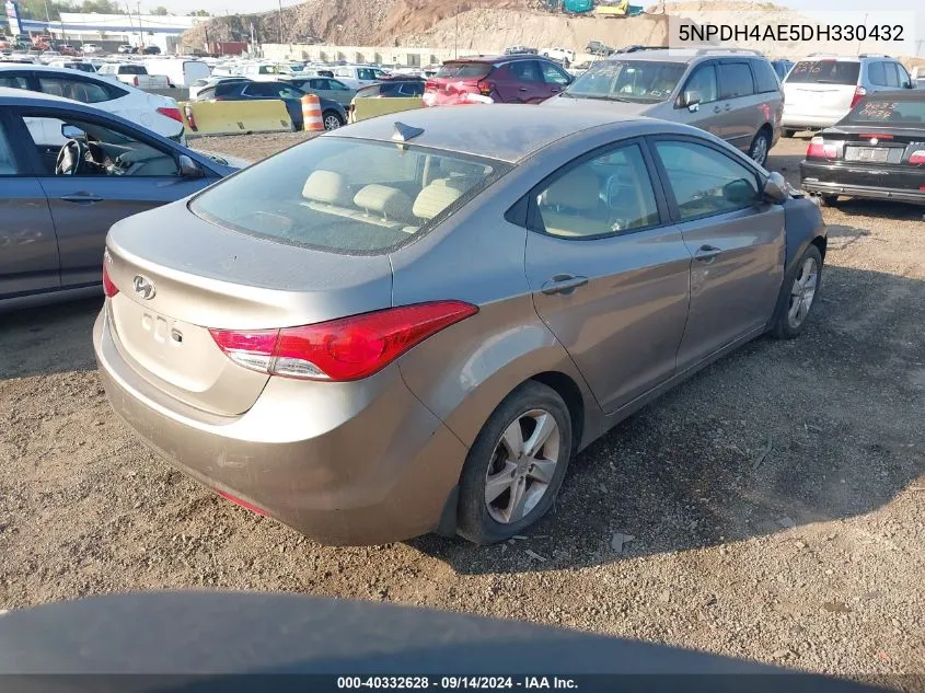 2013 Hyundai Elantra Gls VIN: 5NPDH4AE5DH330432 Lot: 40332628