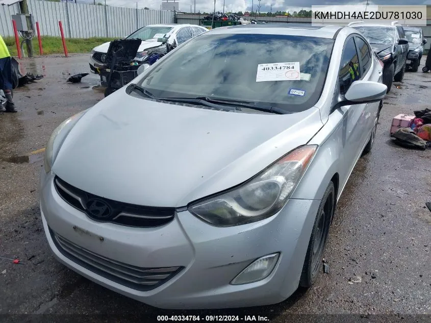 KMHDH4AE2DU781030 2013 Hyundai Elantra Gls/Limited