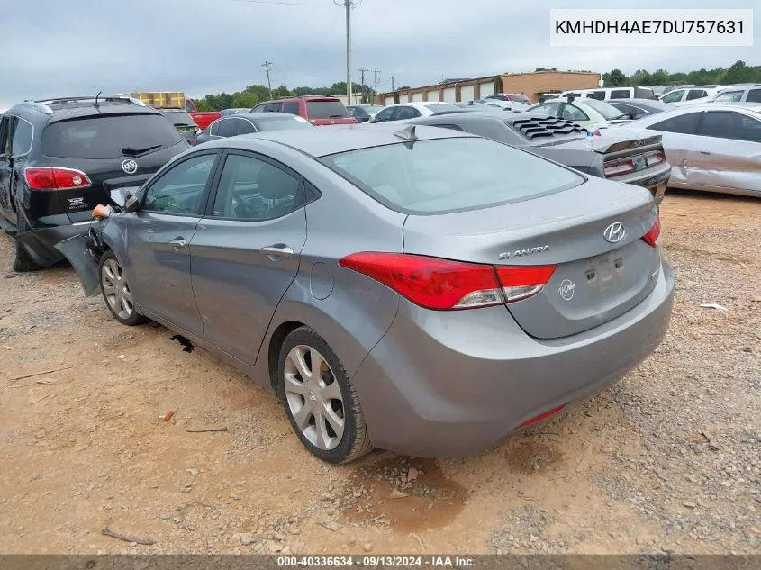 KMHDH4AE7DU757631 2013 Hyundai Elantra Limited