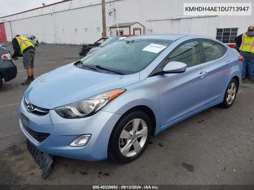 KMHDH4AE1DU713947 2013 Hyundai Elantra Gls