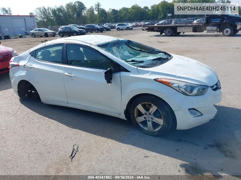 2013 Hyundai Elantra Gls/Limited VIN: 5NPDH4AE4DH245114 Lot: 40341982