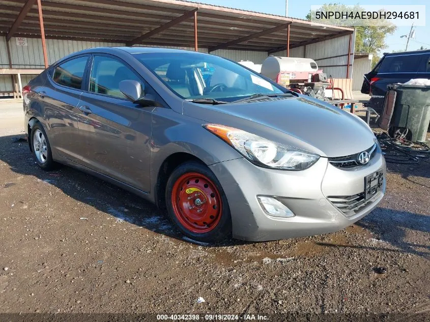 2013 Hyundai Elantra Limited VIN: 5NPDH4AE9DH294681 Lot: 40342398