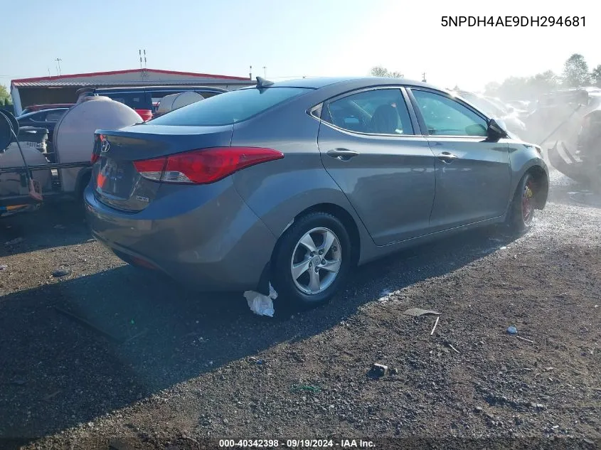 5NPDH4AE9DH294681 2013 Hyundai Elantra Limited