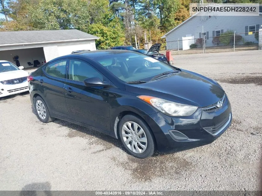 2013 Hyundai Elantra Gls/Limited VIN: 5NPDH4AE5DH228242 Lot: 40343916