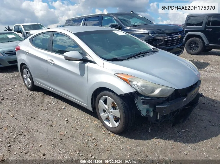 2013 Hyundai Elantra Gls VIN: 5NPDH4AE2DH175970 Lot: 40346205