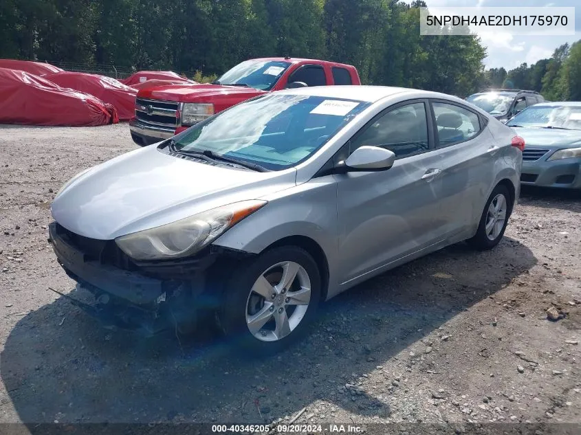 2013 Hyundai Elantra Gls VIN: 5NPDH4AE2DH175970 Lot: 40346205