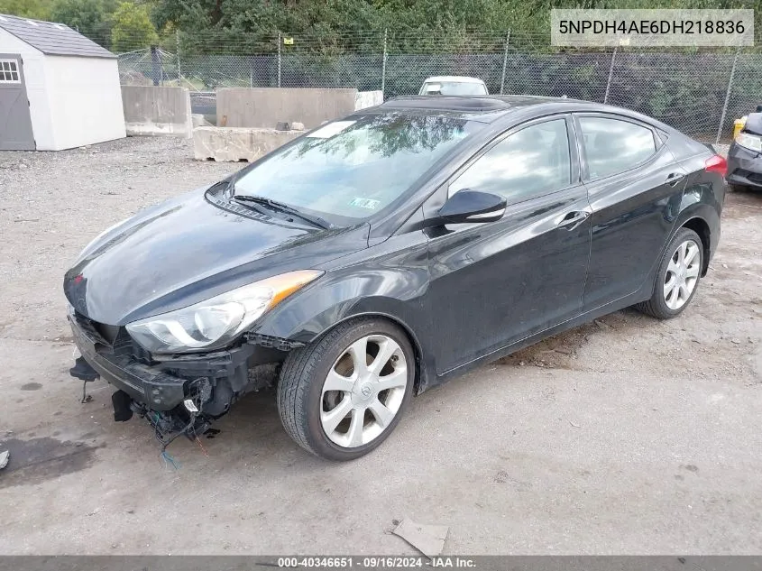 5NPDH4AE6DH218836 2013 Hyundai Elantra Limited