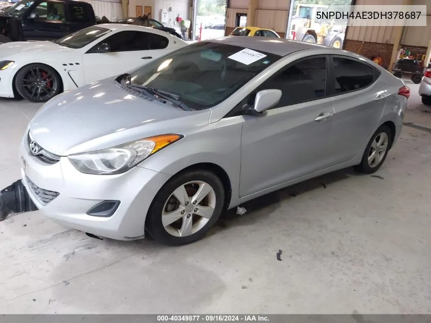 2013 Hyundai Elantra Gls VIN: 5NPDH4AE3DH378687 Lot: 40349877