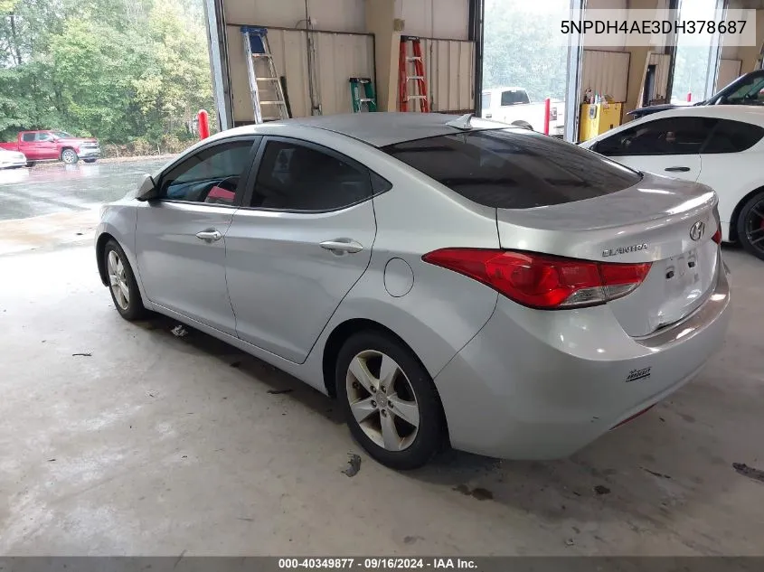 2013 Hyundai Elantra Gls VIN: 5NPDH4AE3DH378687 Lot: 40349877