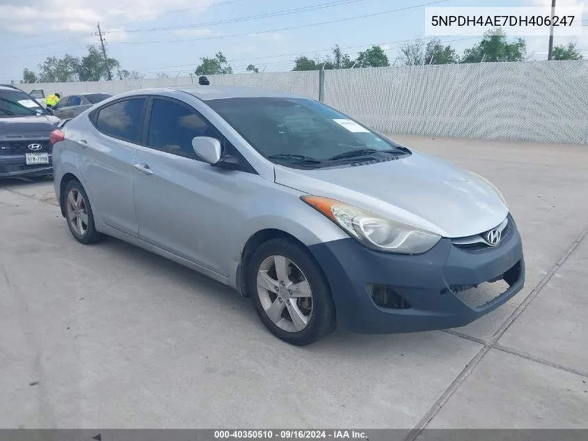 2013 Hyundai Elantra Gls VIN: 5NPDH4AE7DH406247 Lot: 40350510