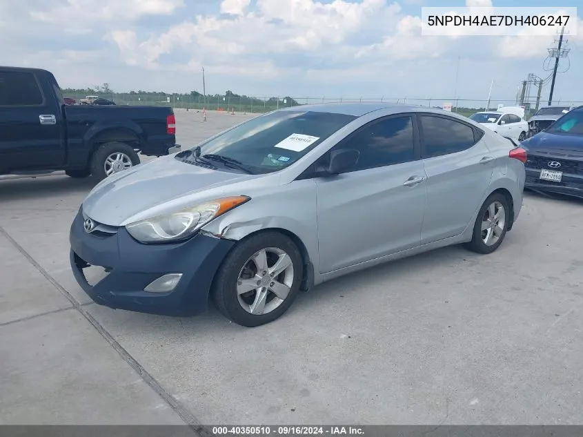 2013 Hyundai Elantra Gls VIN: 5NPDH4AE7DH406247 Lot: 40350510