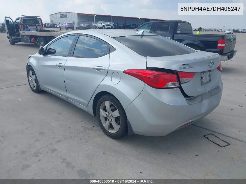 2013 Hyundai Elantra Gls VIN: 5NPDH4AE7DH406247 Lot: 40350510