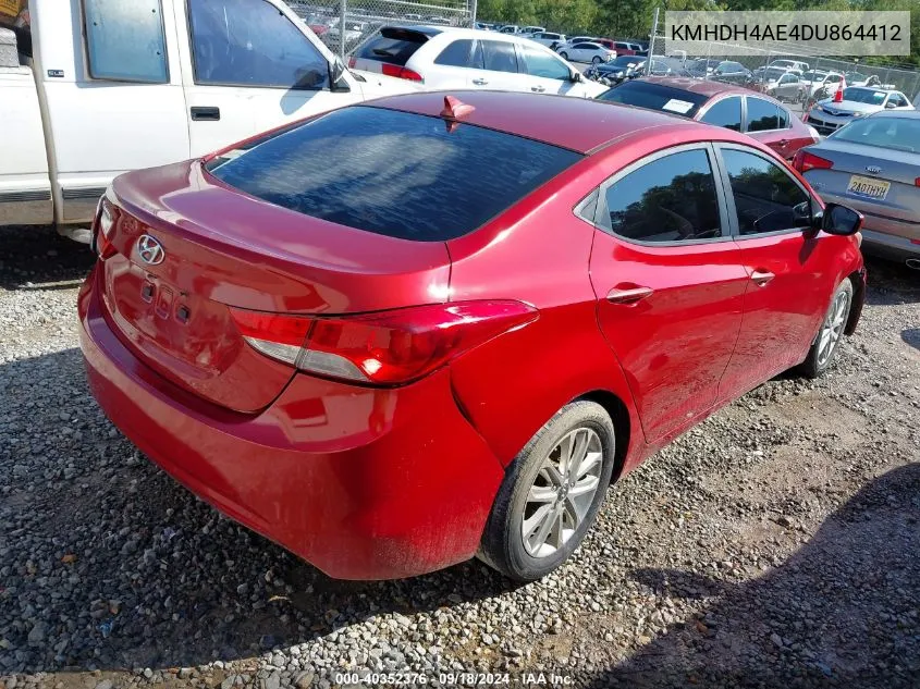 2013 Hyundai Elantra Gls VIN: KMHDH4AE4DU864412 Lot: 40352376