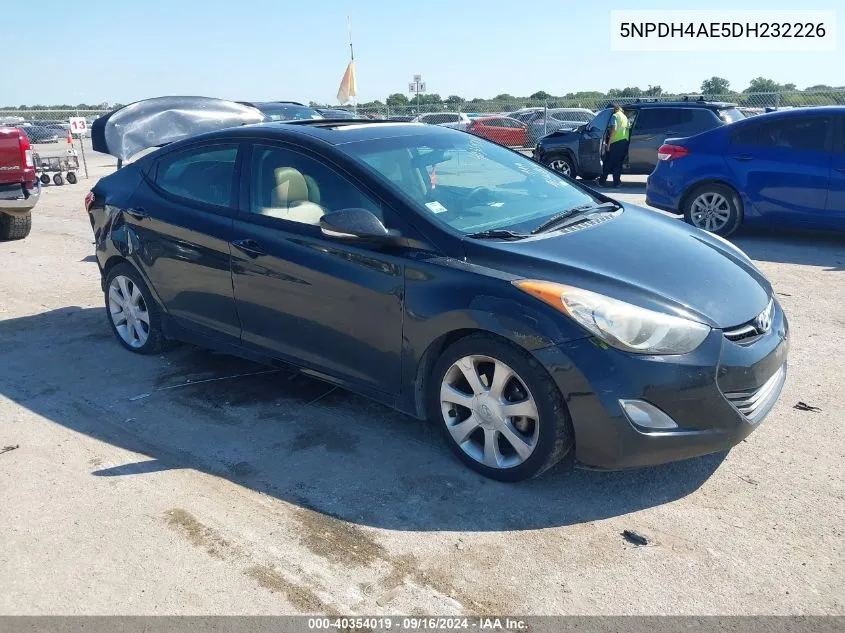 2013 Hyundai Elantra Limited VIN: 5NPDH4AE5DH232226 Lot: 40354019