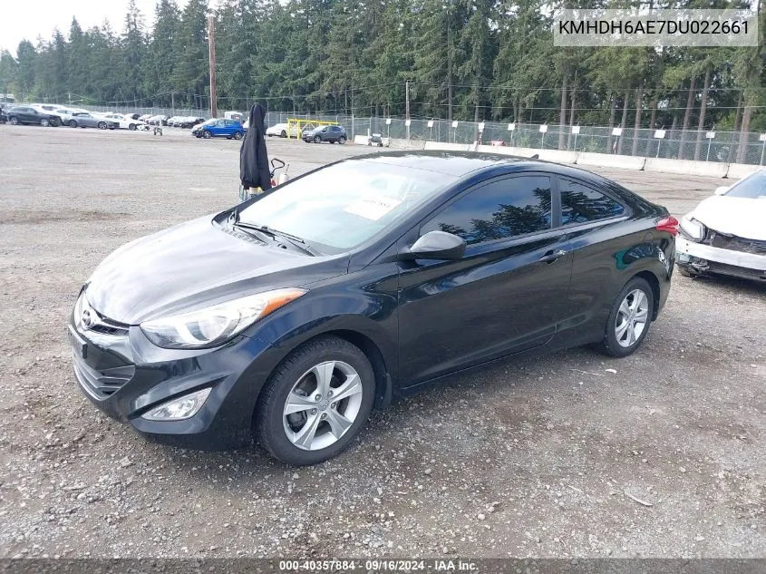 KMHDH6AE7DU022661 2013 Hyundai Elantra Gs