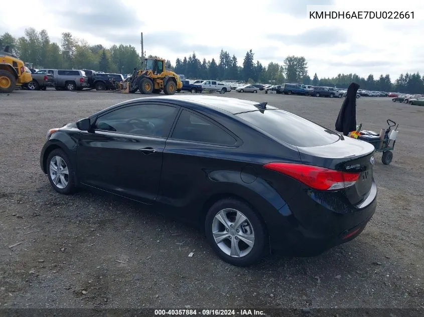 KMHDH6AE7DU022661 2013 Hyundai Elantra Gs