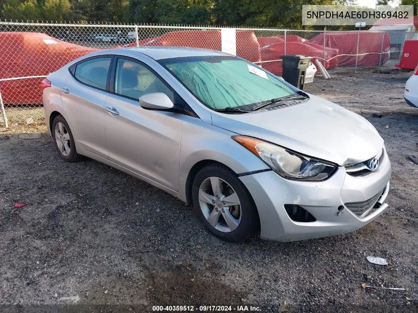 5NPDH4AE6DH369482 2013 Hyundai Elantra Gls