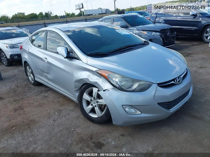 5NPDH4AE7DH273649 2013 Hyundai Elantra Gls