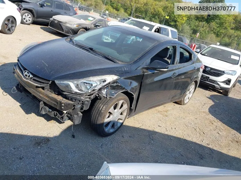 5NPDH4AE8DH370777 2013 Hyundai Elantra Limited