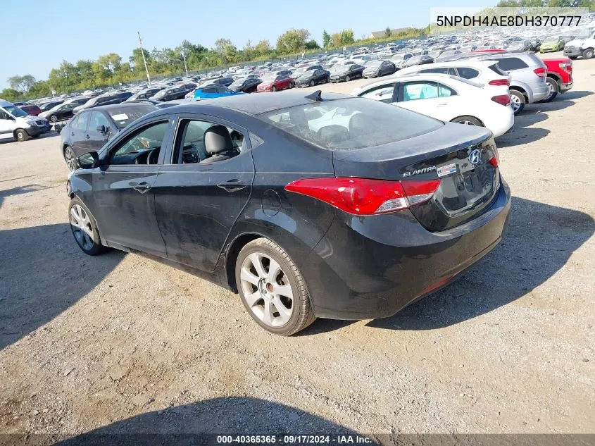 5NPDH4AE8DH370777 2013 Hyundai Elantra Limited