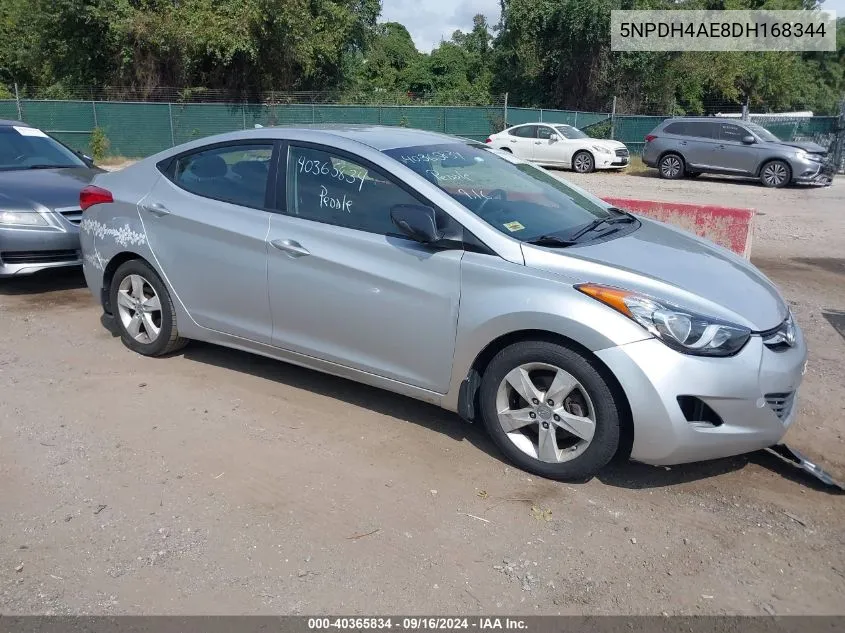 2013 Hyundai Elantra Gls VIN: 5NPDH4AE8DH168344 Lot: 40365834