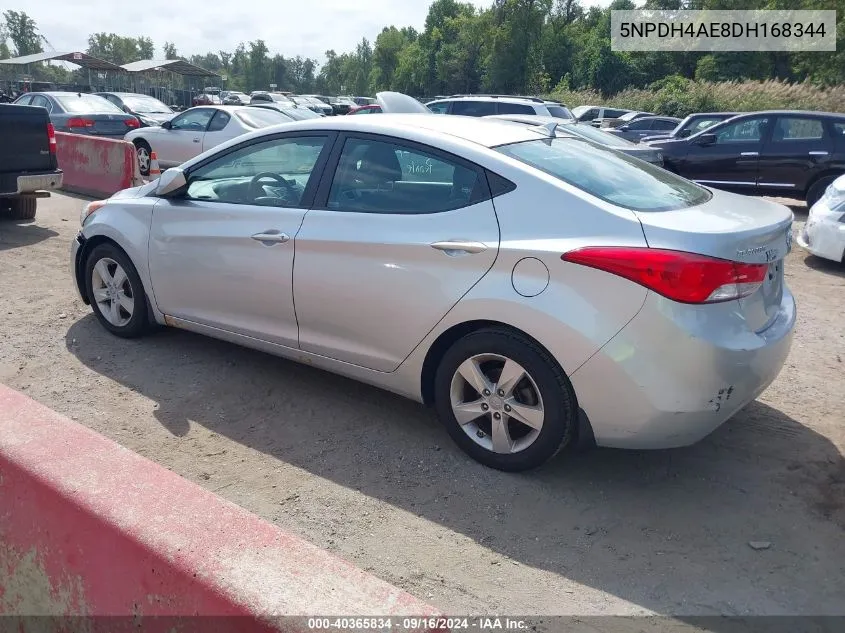 5NPDH4AE8DH168344 2013 Hyundai Elantra Gls