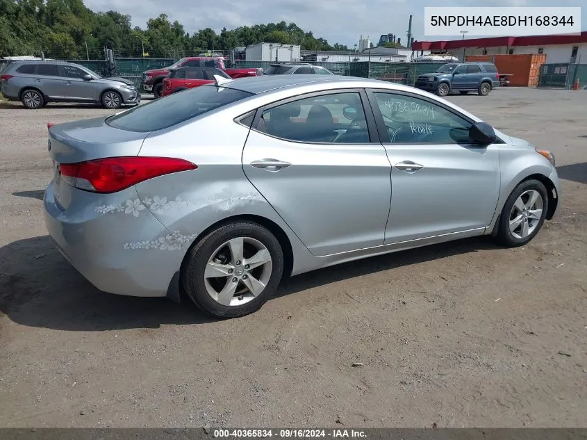 2013 Hyundai Elantra Gls VIN: 5NPDH4AE8DH168344 Lot: 40365834