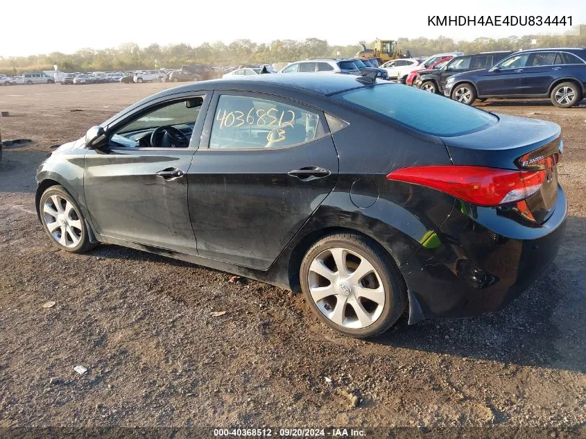 KMHDH4AE4DU834441 2013 Hyundai Elantra Limited