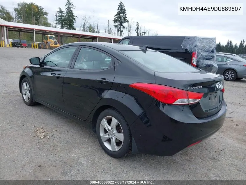 2013 Hyundai Elantra Gls VIN: KMHDH4AE9DU889807 Lot: 40369022