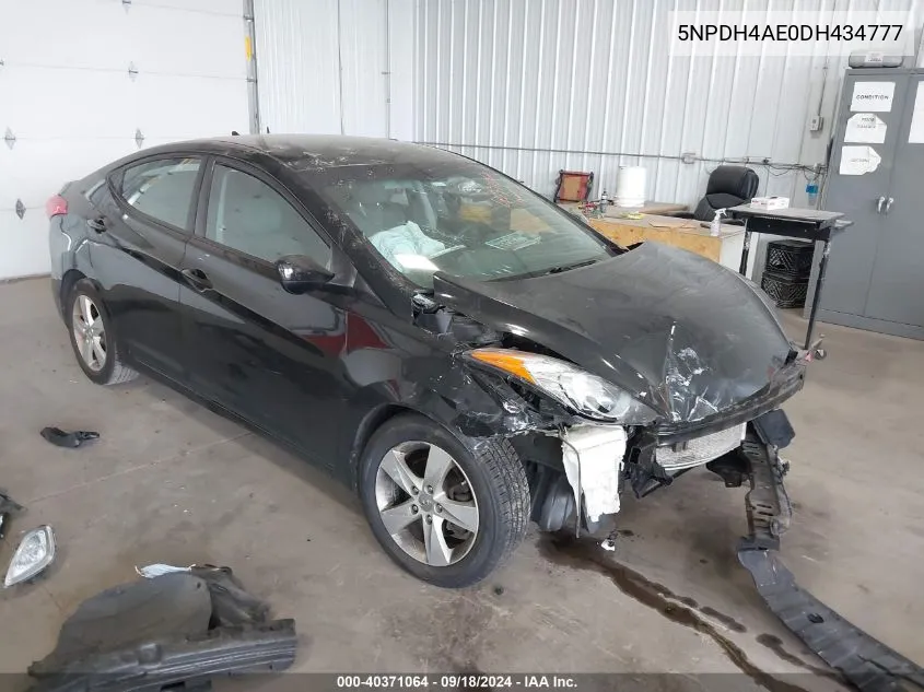 2013 Hyundai Elantra Gls VIN: 5NPDH4AE0DH434777 Lot: 40371064