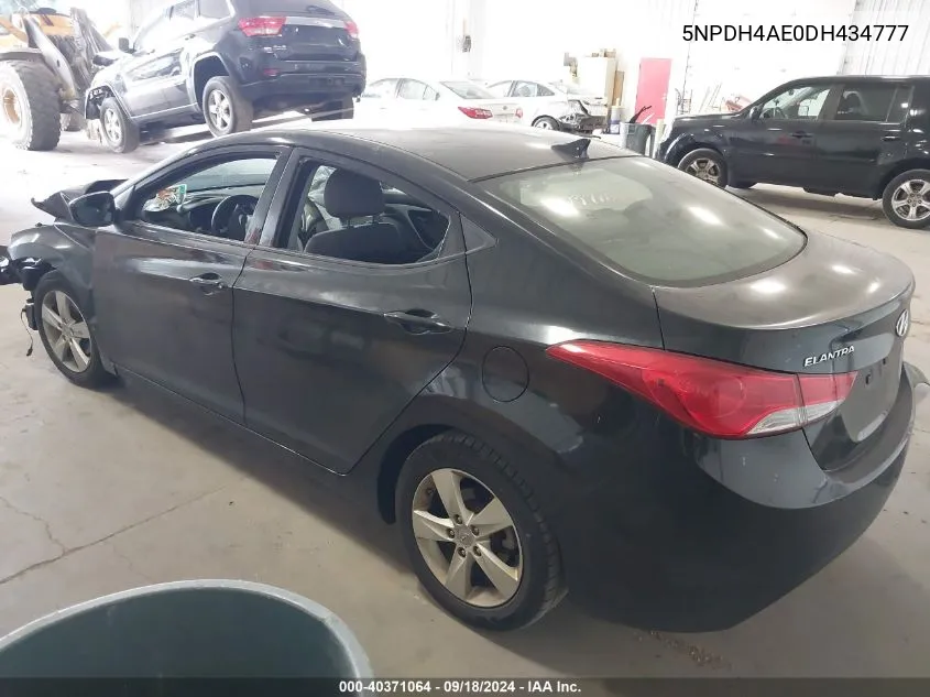 2013 Hyundai Elantra Gls VIN: 5NPDH4AE0DH434777 Lot: 40371064