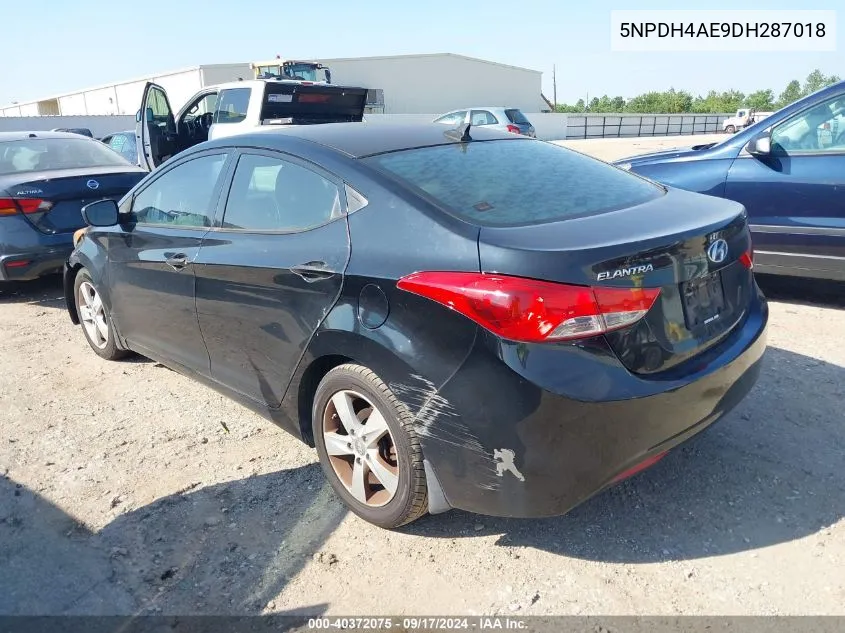 2013 Hyundai Elantra Gls VIN: 5NPDH4AE9DH287018 Lot: 40372075