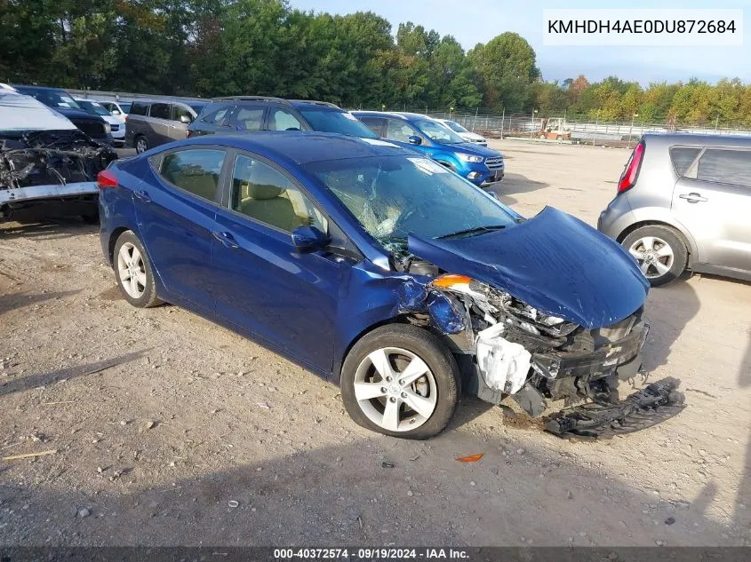 KMHDH4AE0DU872684 2013 Hyundai Elantra Gls