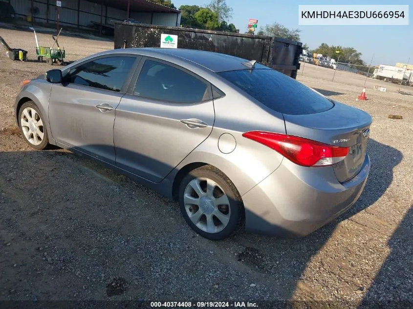 KMHDH4AE3DU666954 2013 Hyundai Elantra Limited