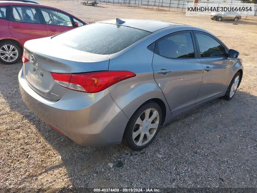 KMHDH4AE3DU666954 2013 Hyundai Elantra Limited