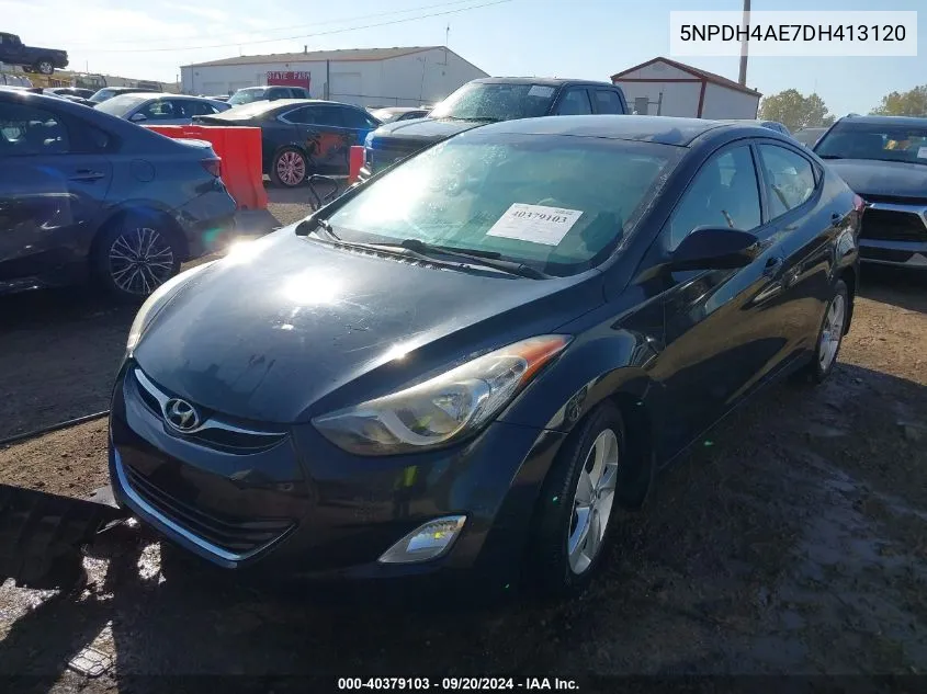 5NPDH4AE7DH413120 2013 Hyundai Elantra Gls