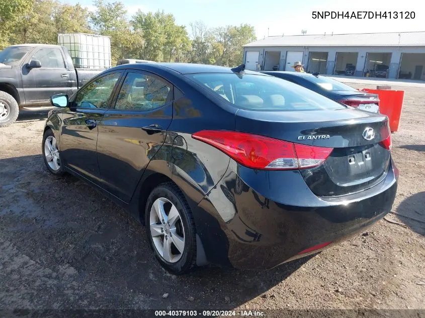 2013 Hyundai Elantra Gls VIN: 5NPDH4AE7DH413120 Lot: 40379103