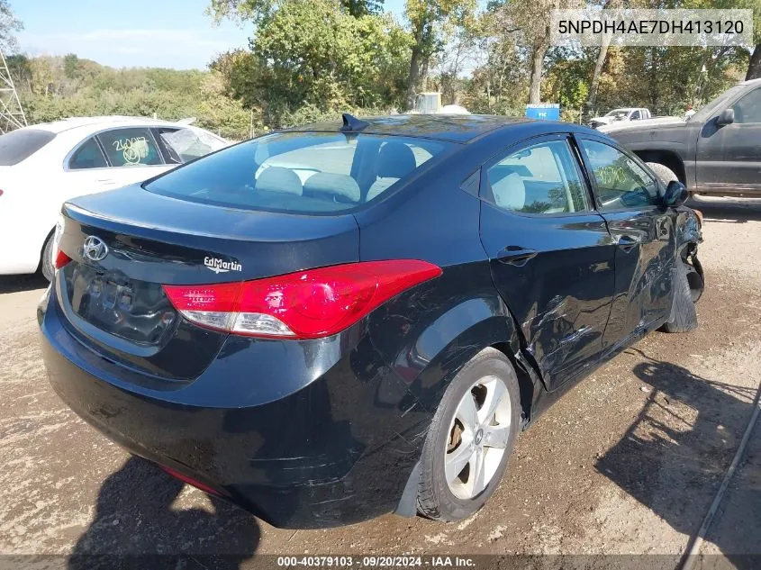 5NPDH4AE7DH413120 2013 Hyundai Elantra Gls