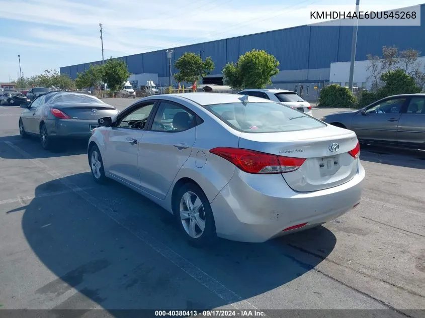 2013 Hyundai Elantra Gls VIN: KMHDH4AE6DU545268 Lot: 40380413